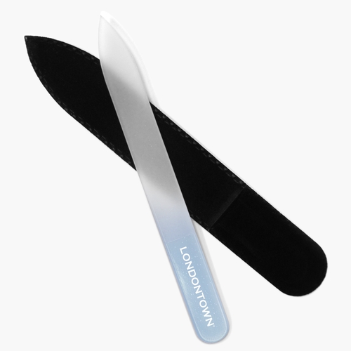 Glass Nail File klaasviil Blue Crome