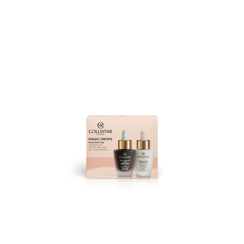 Magic Drops komplekt: Isepruunistavad tilgad 30ml + kaitsvad sära andvad  SPF50 tilgad 30ml