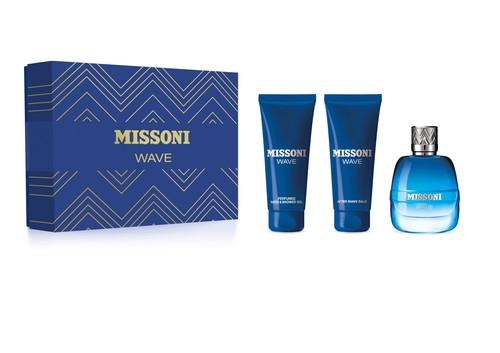 MISSONI WAVE kinkekomplekt meestele EDT 100 ml+ After Shave Balm 100 ml + Shower Gel 100 ml