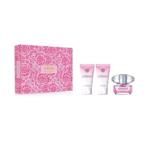 Versace Bright Crystal edt kinkekomplekt naistele 50 ml+dušigeel 50 ml+ihupiim 50 ml