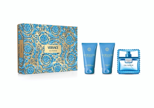 Versace Eau Fraiche edt kinkekomplekt meestele 50 ml+dušigeel 50 ml+habemeajamisjärgne palsam 50 ml